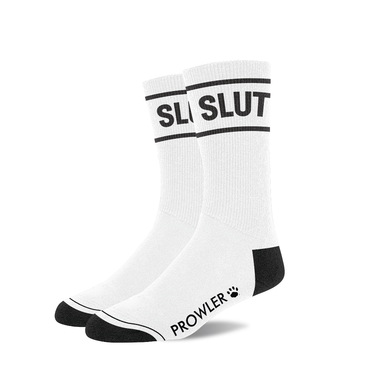 Prowler RED Slut Socks White Black