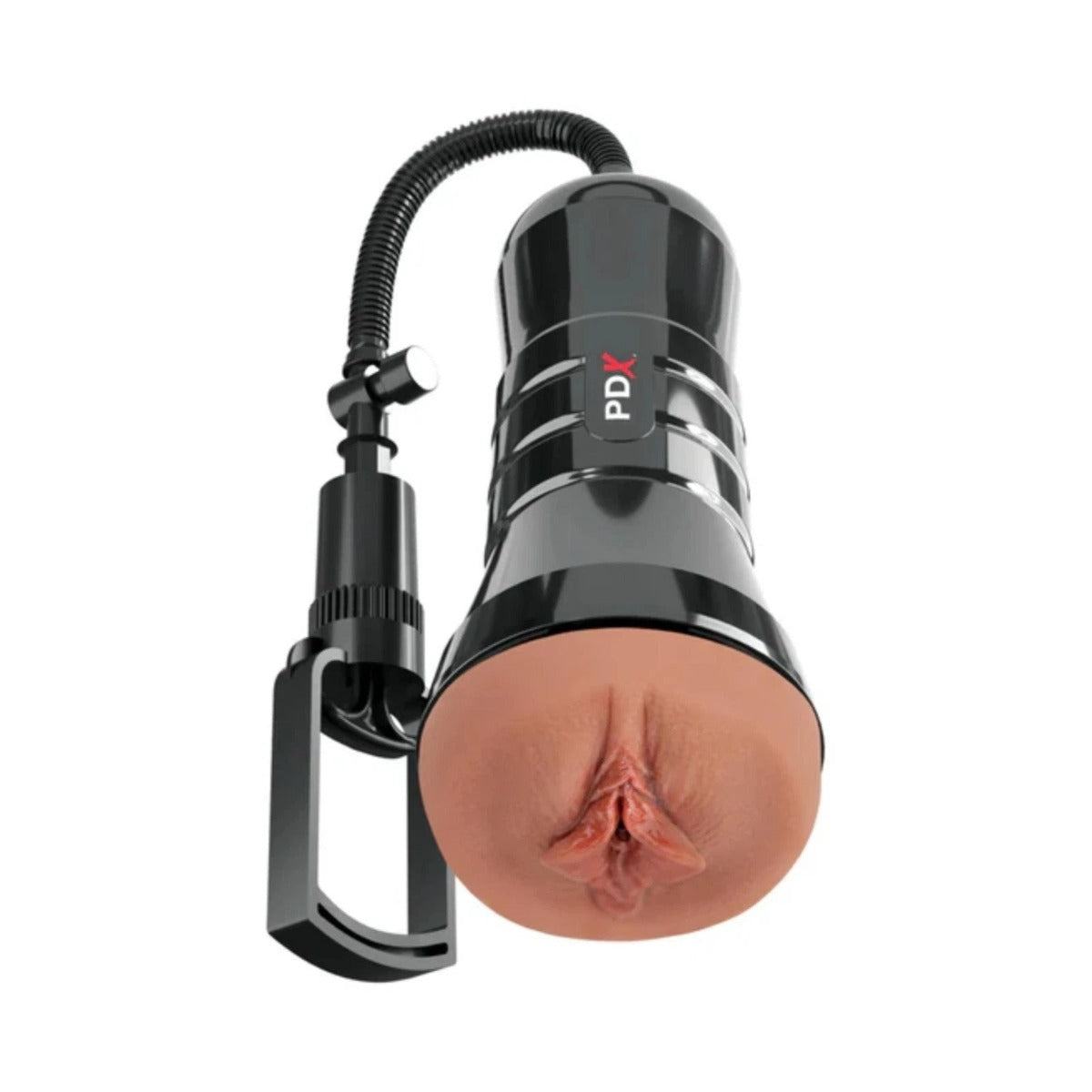 PDX Extreme Wet Pussies Super Sucker XXL Stroker Brown Black