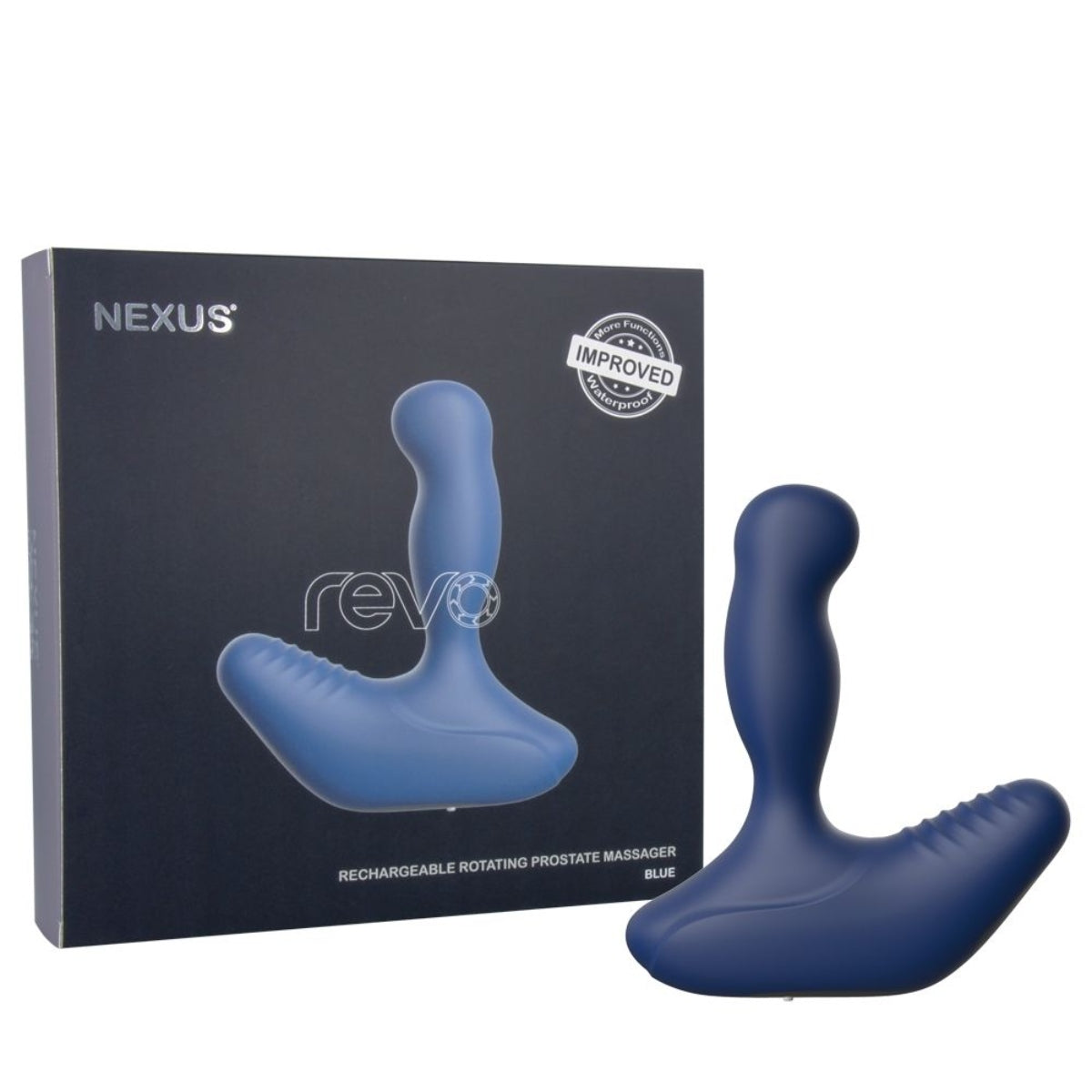 Nexus Revo Rechargeable Rotating Prostate Massager Blue