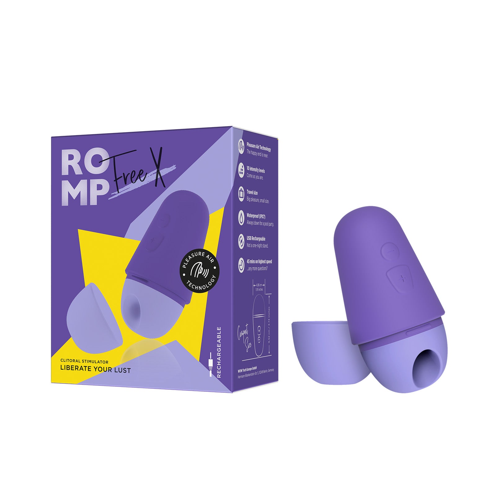 ROMP - Free X Travel-Ready Clitoral Stimulator