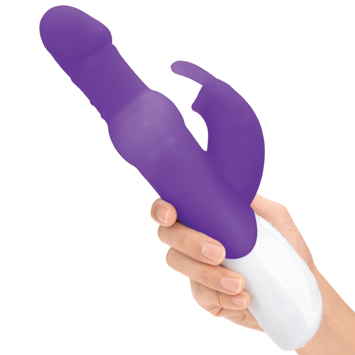 Rabbit Essentials Pearls Rabbit Vibrator With Rotating Shaft Purple