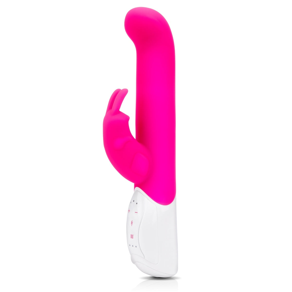 Rabbit Essentials Come Hither Rabbit Vibrator With Throbbing Shaft Hot Pink