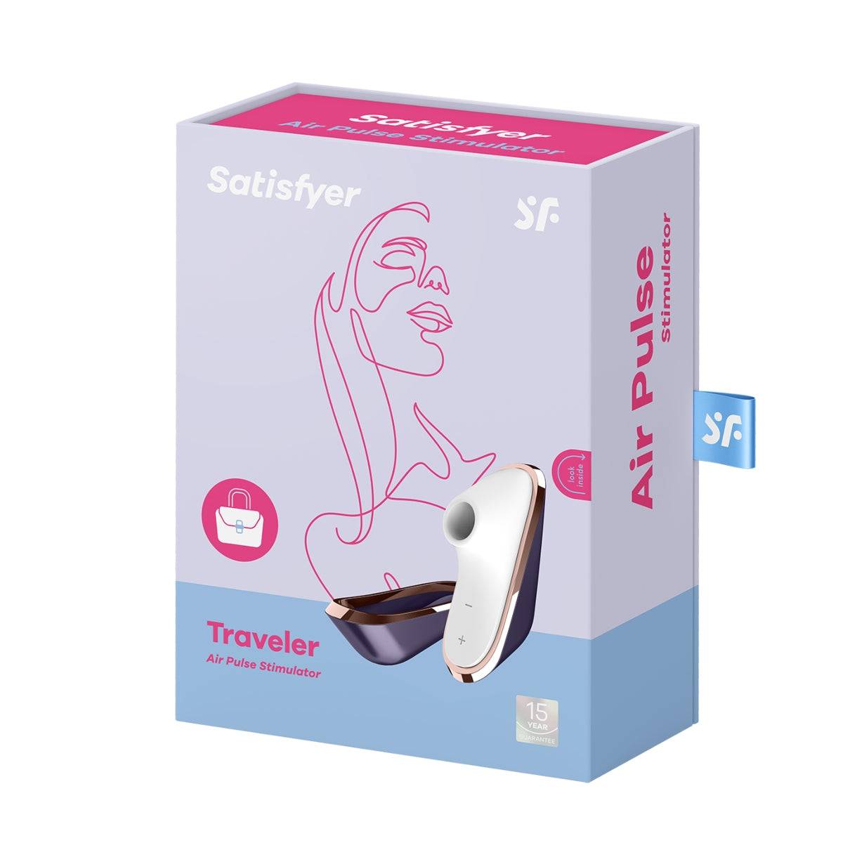 Satisfyer Traveler Air Pulse Stimulator Purple White