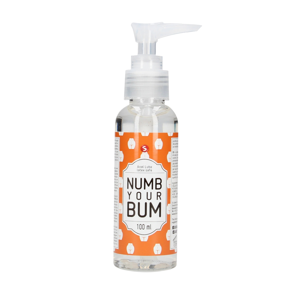S-Line Numb Your Bum Water Based Anal Lube 100ml