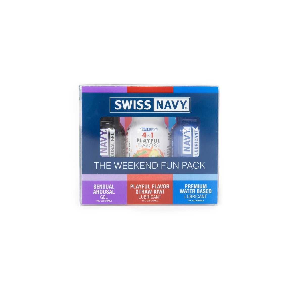Swiss Navy The Weekend Fun Pack Flavoured Lube 3 Pack 1oz