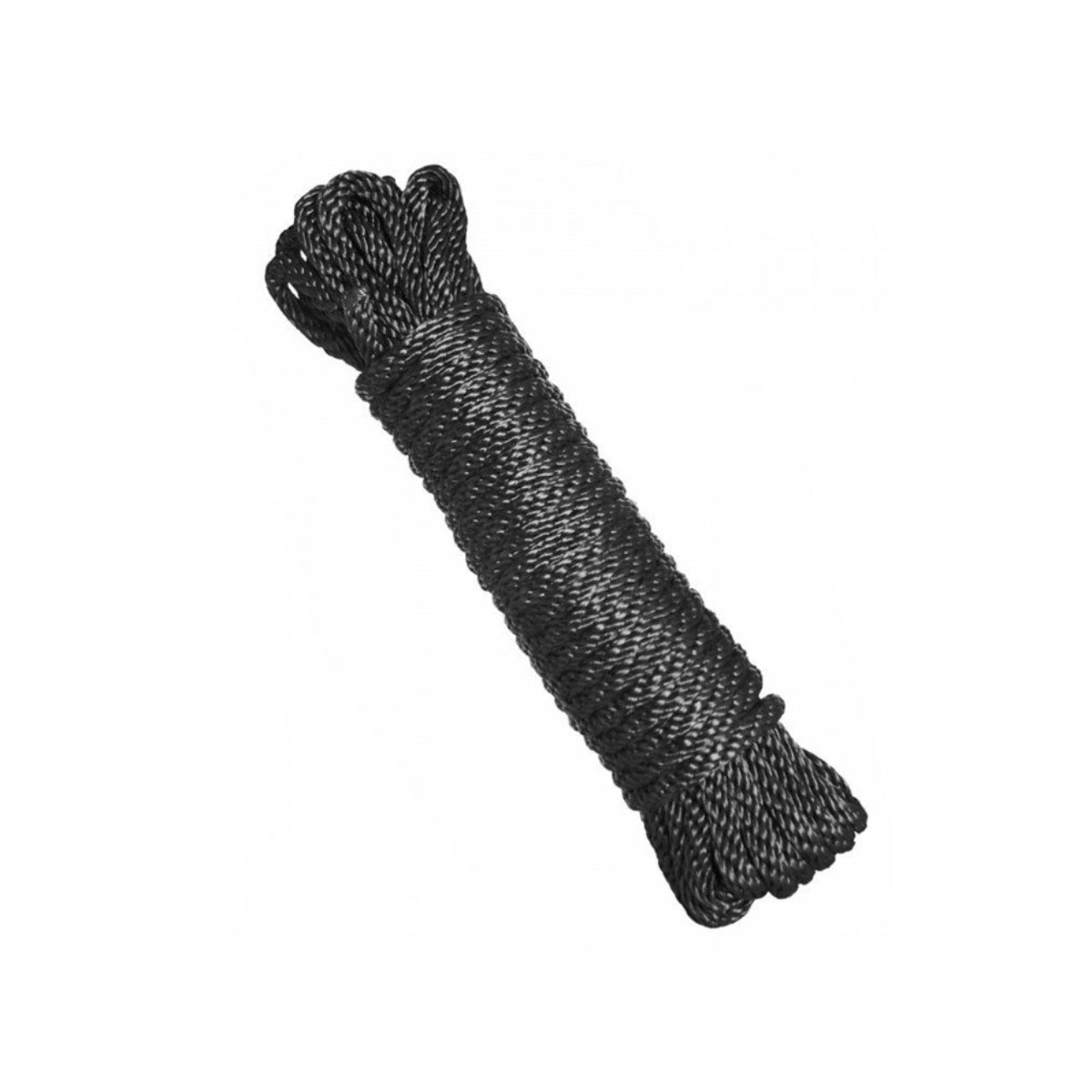 Master Series Premium Black Nylon Bondage Rope 25 Feet