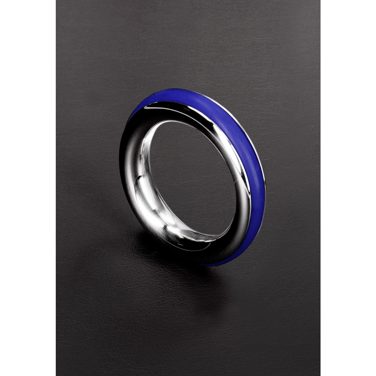 Shots Steel Cazzo Tensions Stainless Steel Cock Ring Blue 1.6 Inch