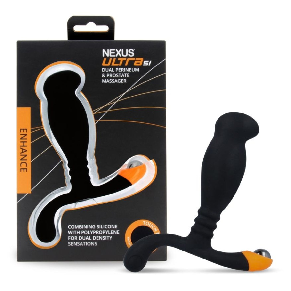 Nexus Ultra SI Dual Perineum & Prostate Massager Black