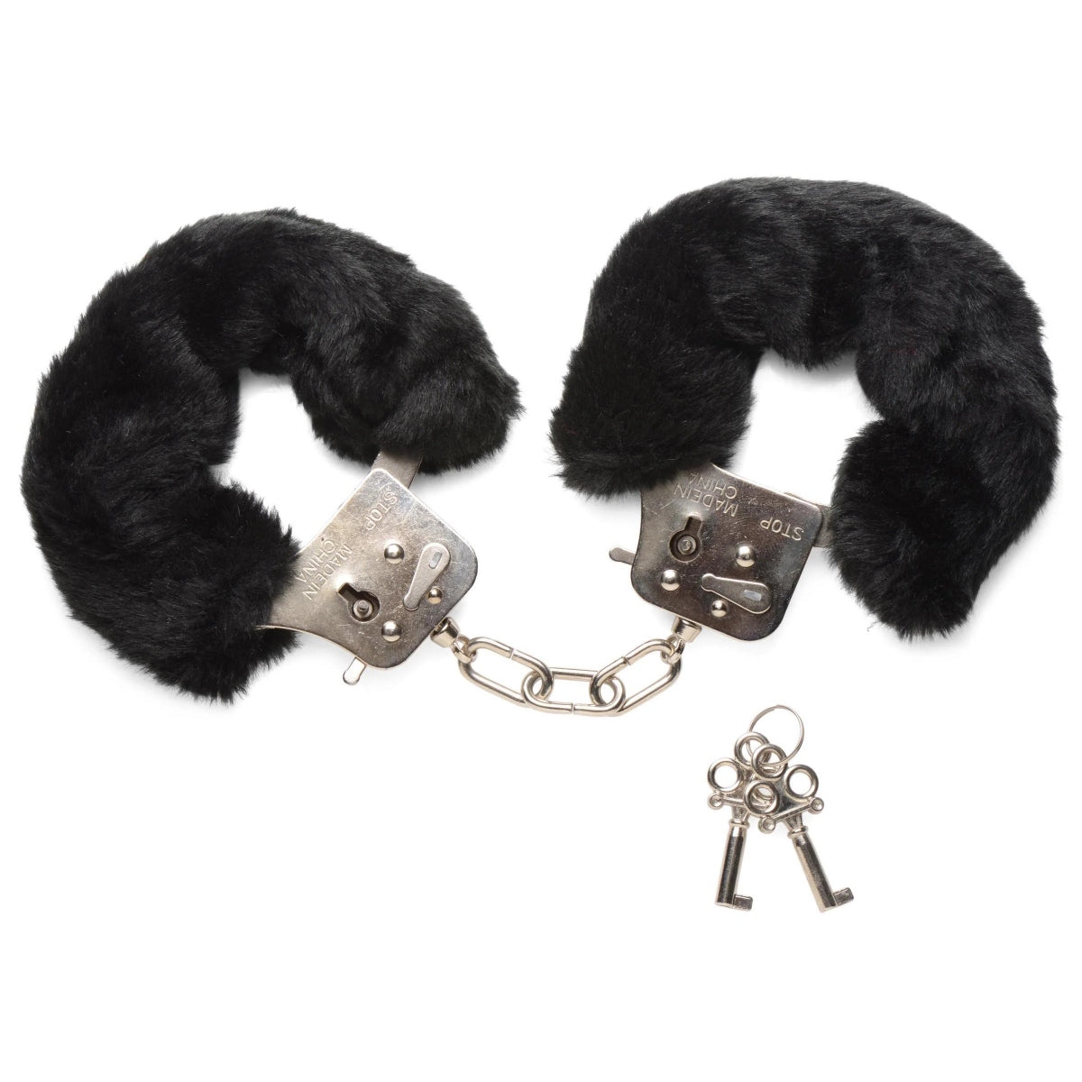 Frisky Fur Handcuffs Black