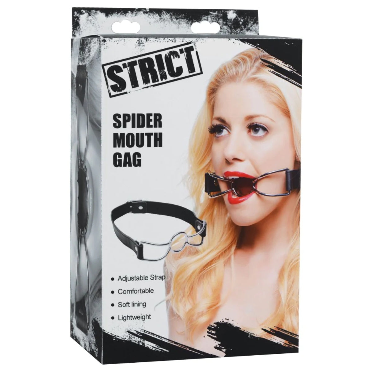 Strict Spider Mouth Gag Black Silver