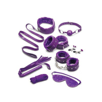 Whipsmart Fuzzy Collection 12 Piece Everything You Need Bondage Kit Purple