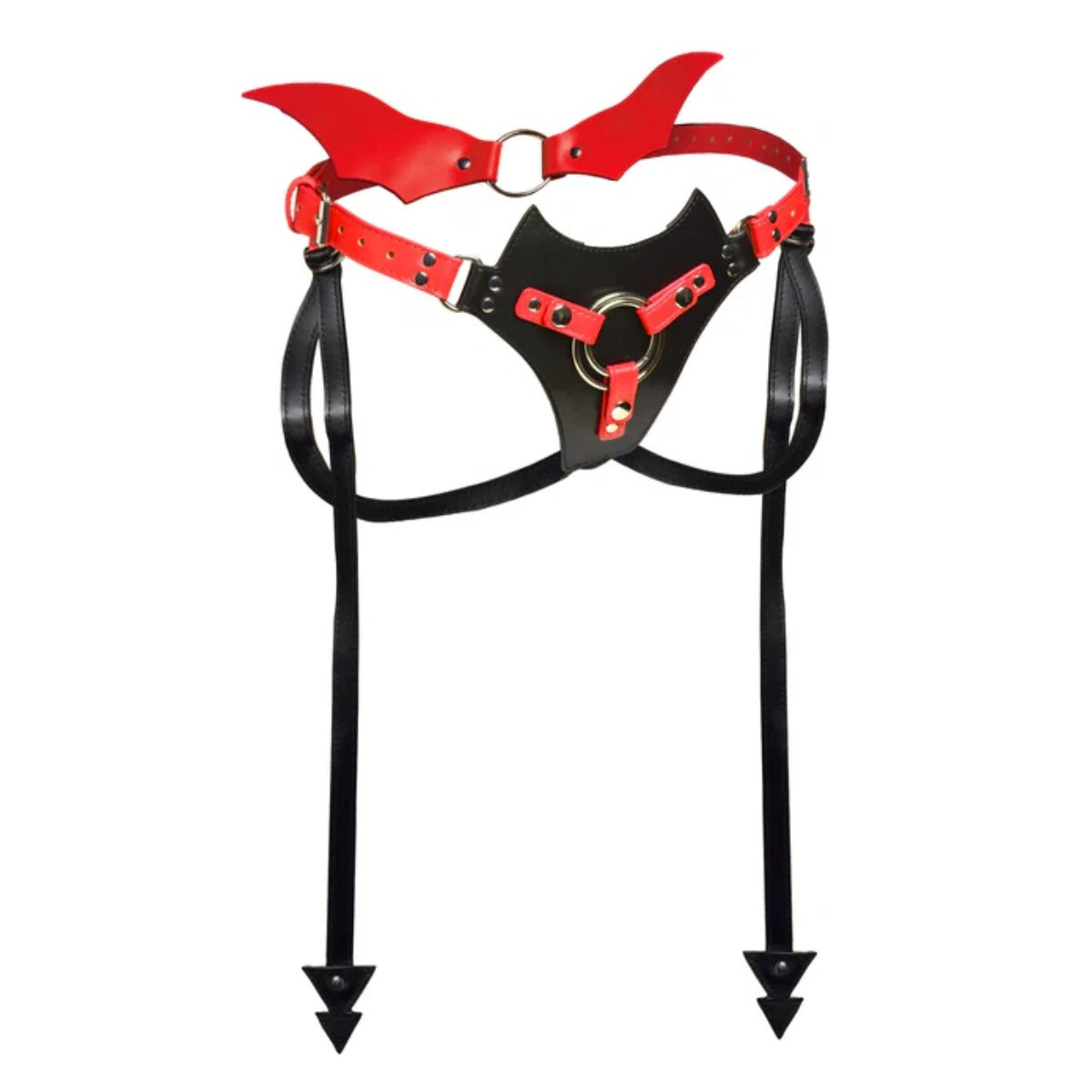 Creature Cocks Maelith Strap-On Harness Black Red