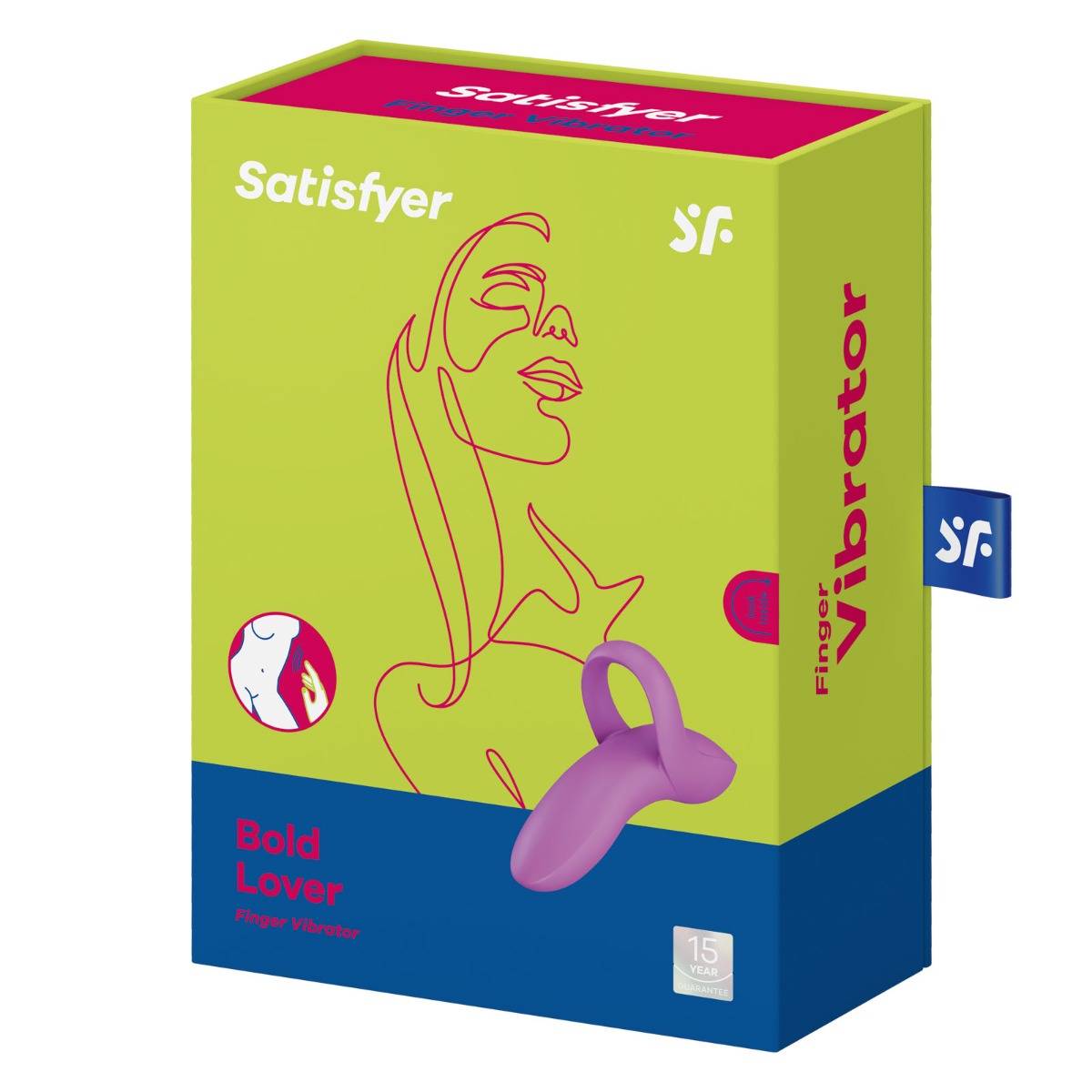 Satisfyer Bold Lover Finger Vibrator Pink