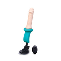 b-Vibe Thrusting Dildo Machine Pink Blue