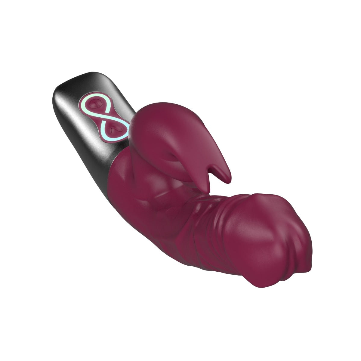Titanz Rotating Rechargeable Rabbit With Clit Stimulation Purple 3.5 Inch