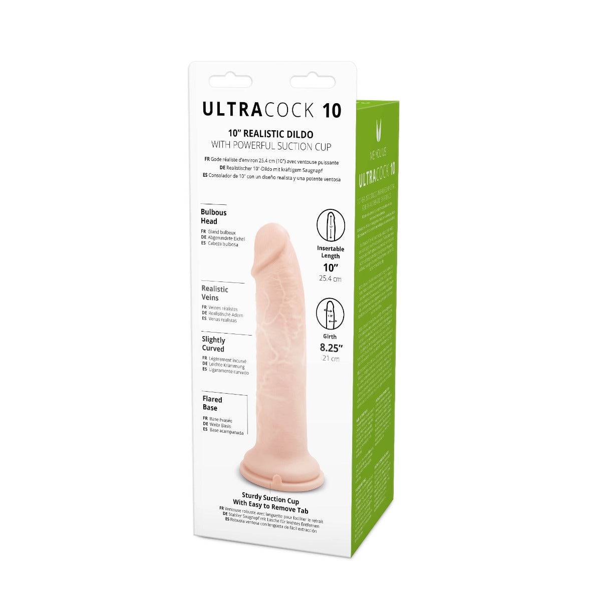 Me You Us Ultra Cock Realistic Dildo 10 Inch - Simply Pleasure