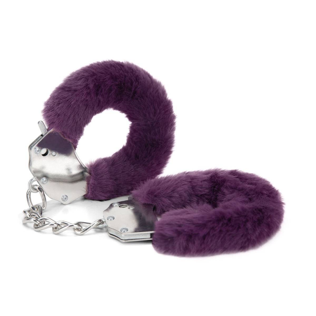 Me You Us Furry Handcuffs Purple - Simply Pleasure