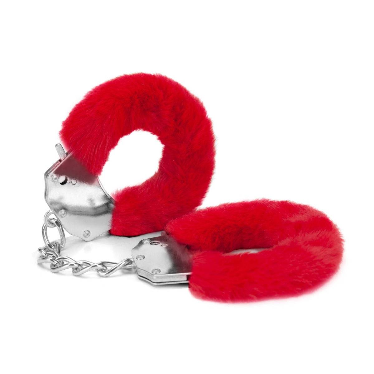 Me You Us Furry Handcuffs Red - Simply Pleasure