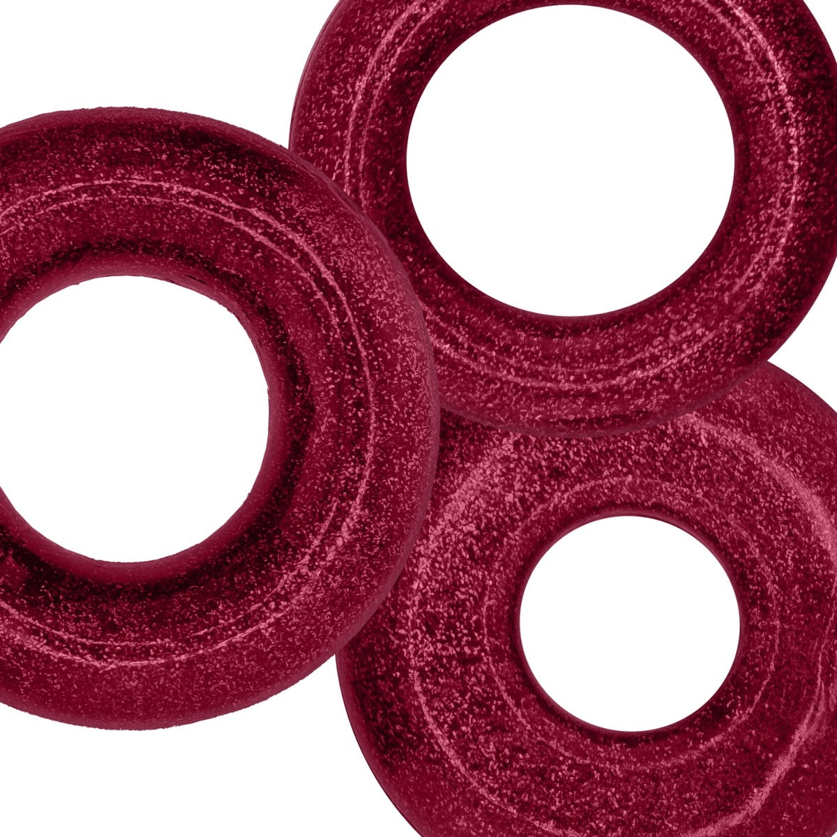 Oxballs Cock Pack 3 Pack Cock Ring Set Cherry Lips