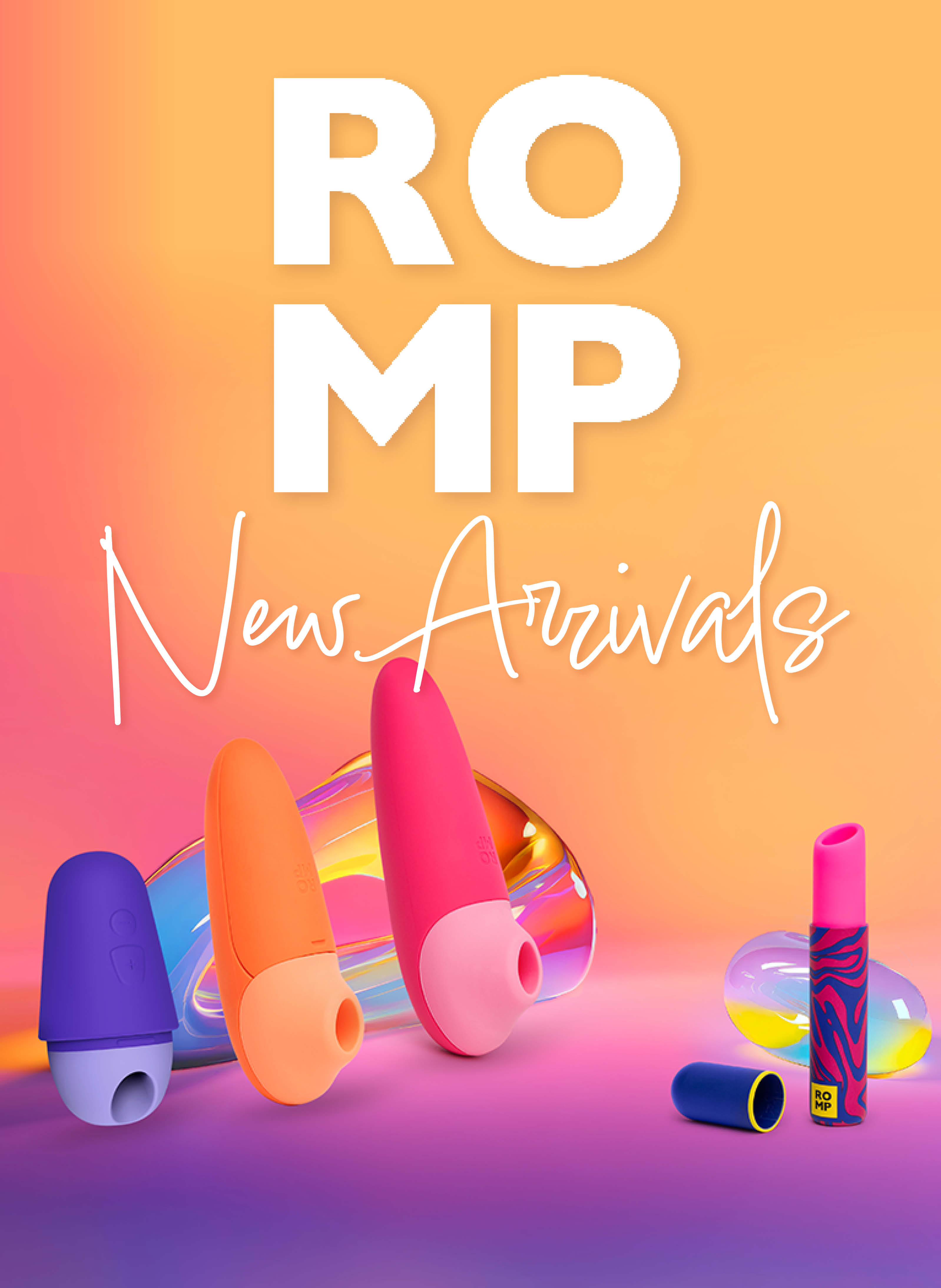 New ROMP Sex Toys - New Vibrators and Clitoral Suction Toys - Simply Pleasure - Mobile Banner