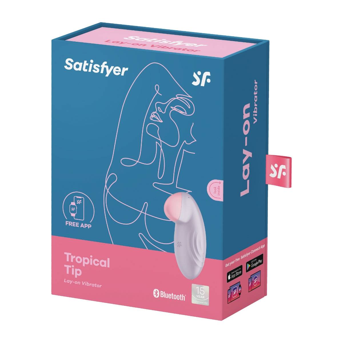 Satisfyer Tropical Tip Lay On Vibrator Lilac