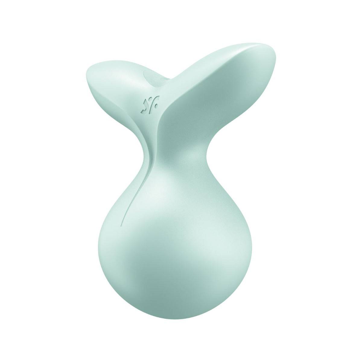 Front Side View Product - Satisfyer Viva La Vulva 3 Lay On Clitoral Vibrator Mint