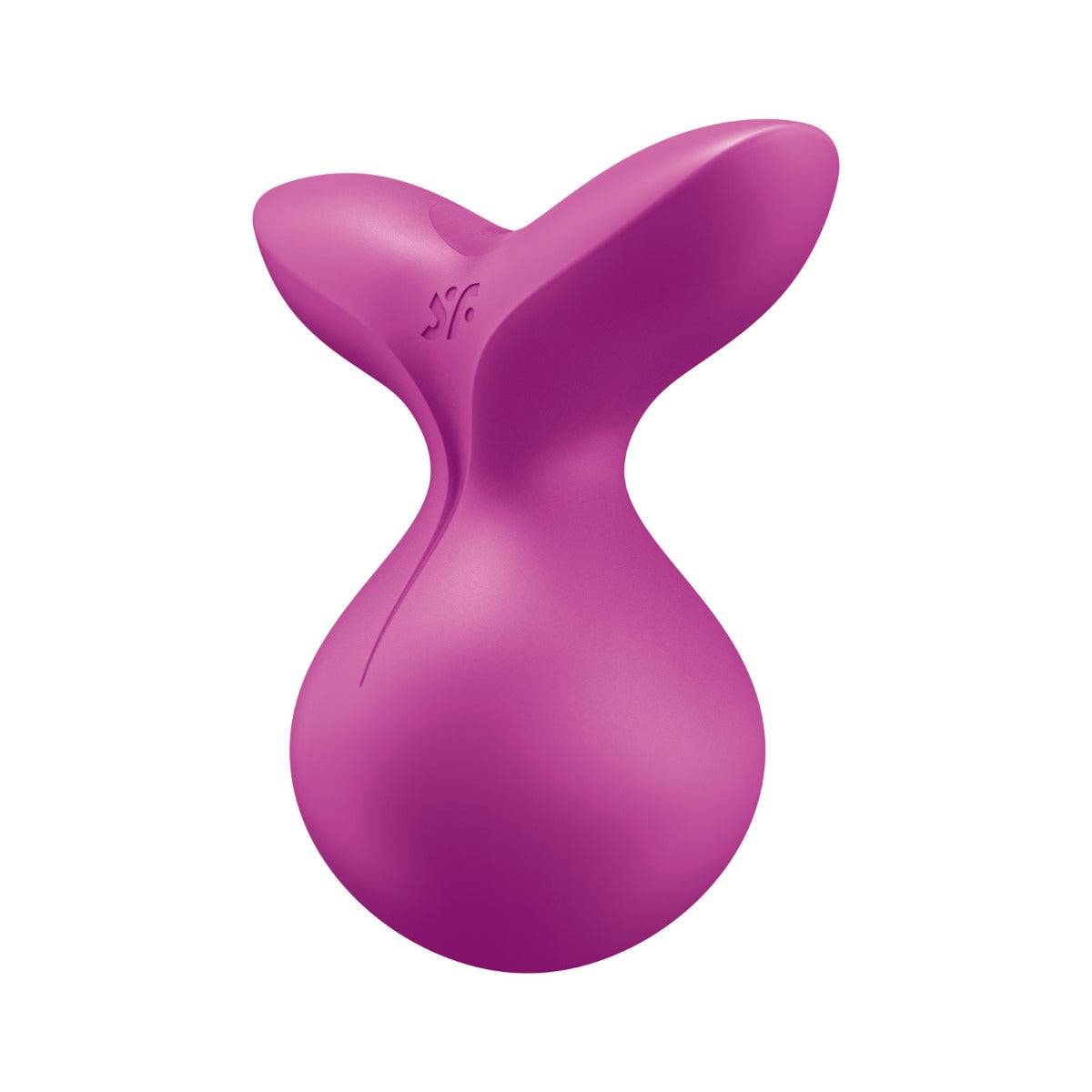 Front Side View Product - Satisfyer Viva La Vulva 3 Lay On Clitoral Vibrator Violet