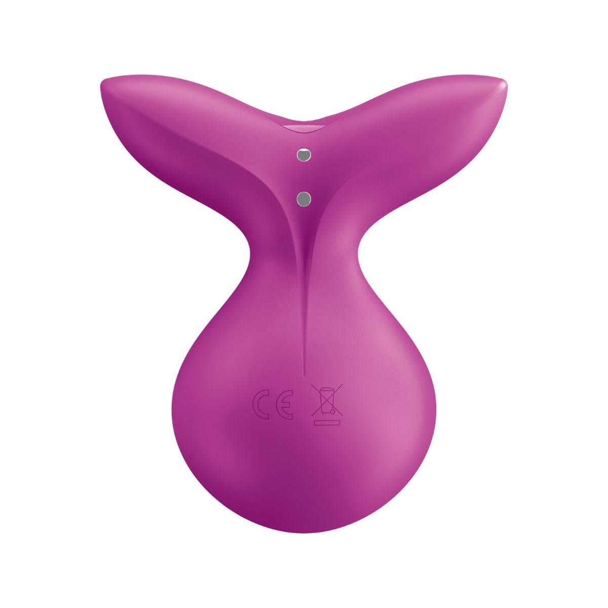 Rear View Product - Satisfyer Viva La Vulva 3 Lay On Clitoral Vibrator Violet