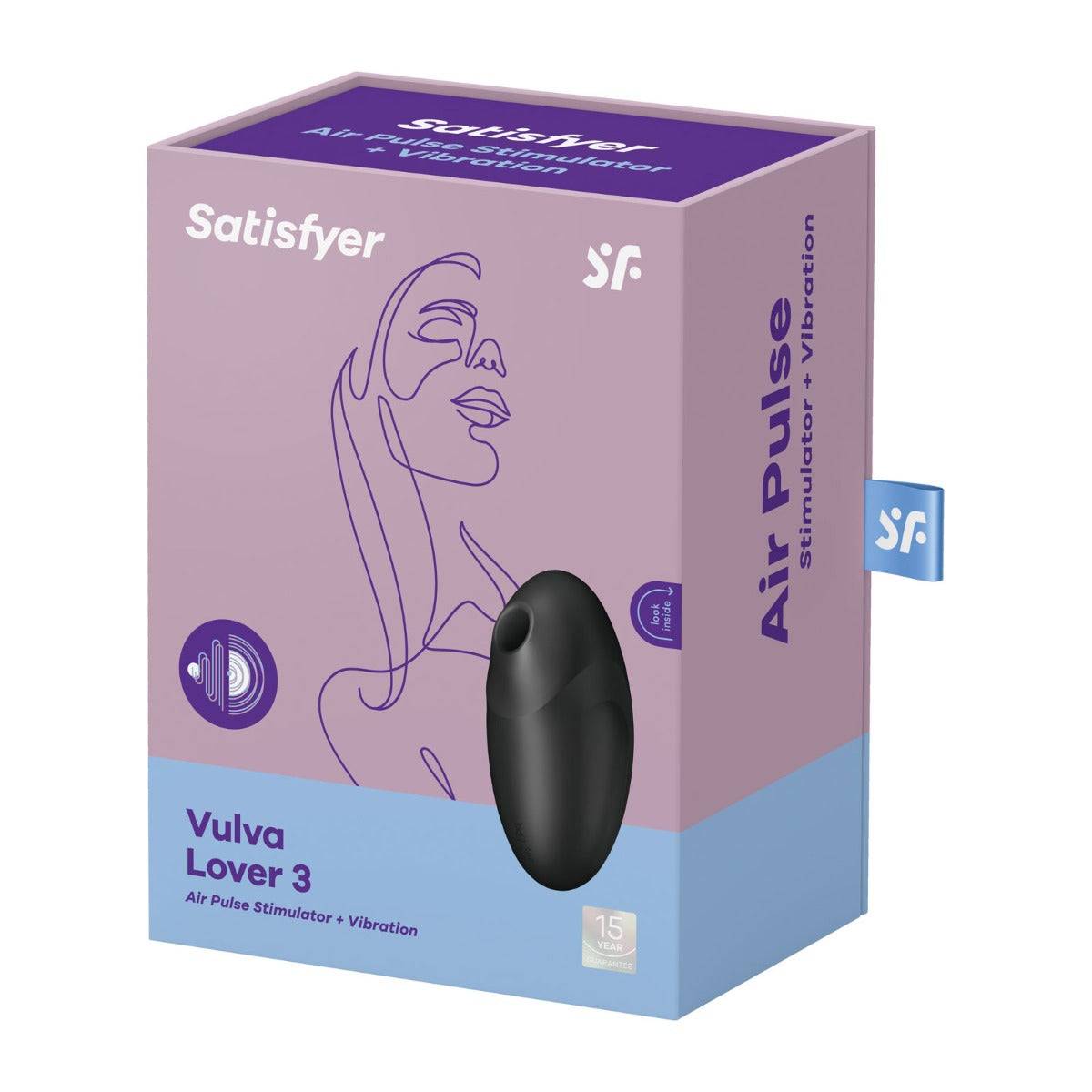 Satisfyer Vulva Lover 3 Air Pulse Stimulator Black